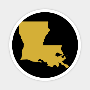 Louisiana state map Magnet